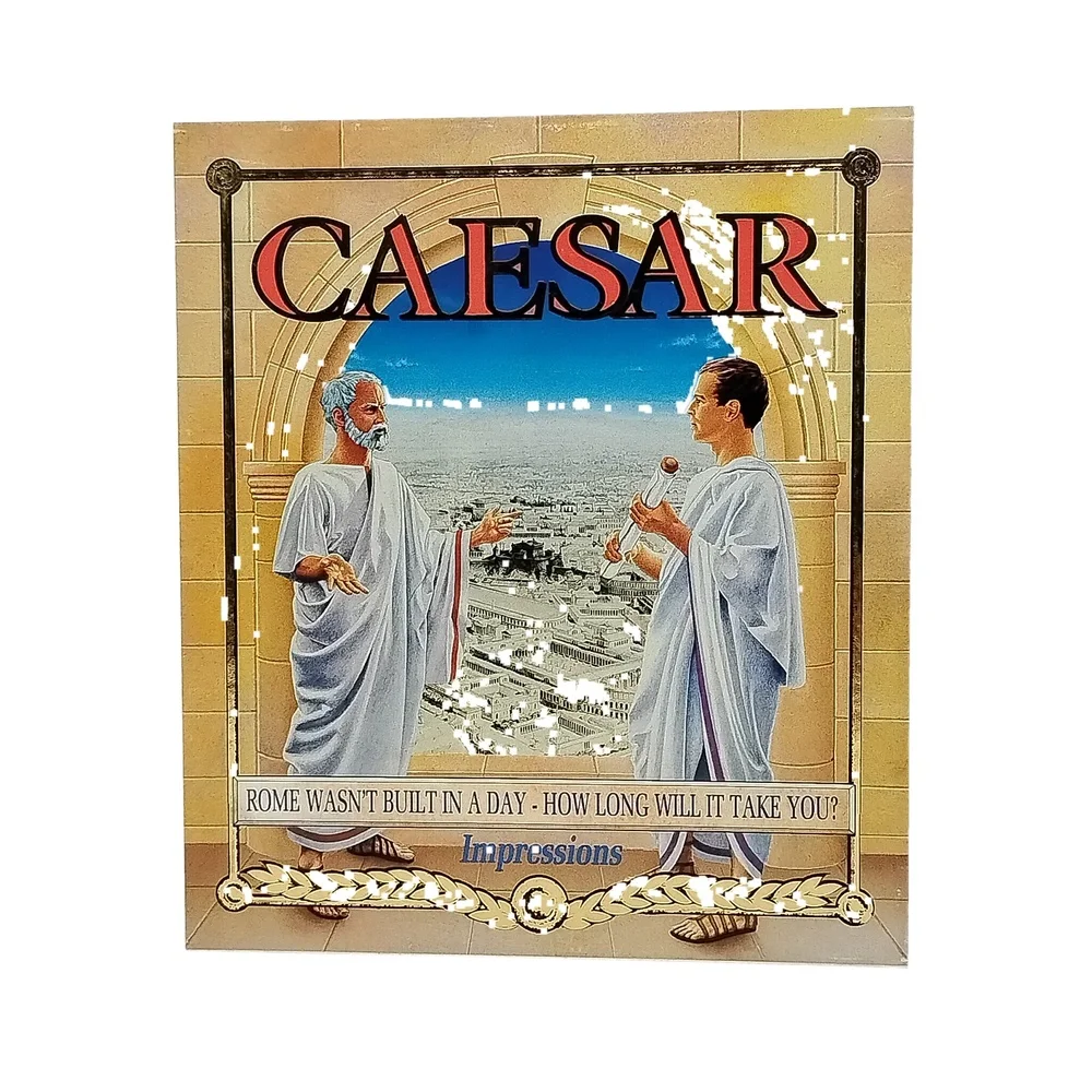 Vintage 1993 Caesar Big Box PC Game Cohort II Expansion Impressions DOS Strategy